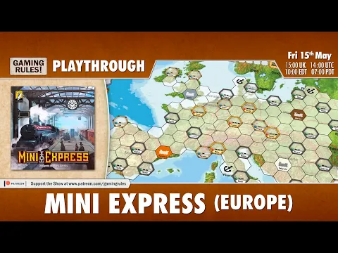 Mini Express - Solo Playthrough with the Europe map