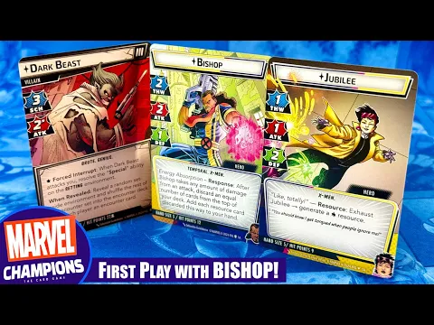 Marvel Champions | EXPERT DARK BEAST vs JUBILEE & BISHOP Solo Playthrough