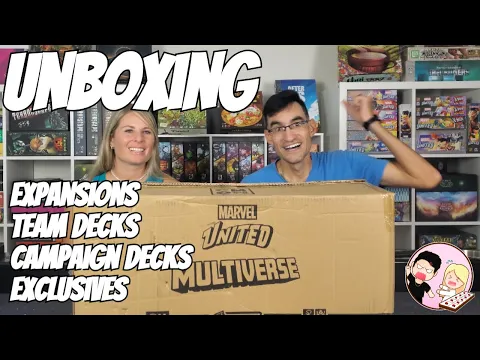 Cierra & Jake Reacts | Unboxing Marvel United Multiverse All-In | Expansions & Exclusive Content