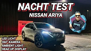 Nissan Ariya Nacht Test! Led Licht -  360° Kamera - Ambient light - HUD #elektroauto #emobility