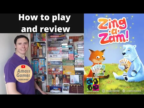 Zing-a-zam how to setup play and review board game Castle Con AmassGames 4K #games #boardgame