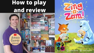 Zing-a-zam how to setup play and review board game Castle Con AmassGames 4K #games #boardgame