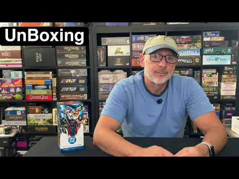 TDG: DC Deck Building Game (Party/Starter Edition) unboxing with Ray