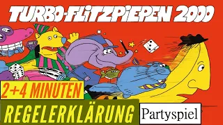 Turbo Flitzpiepen 2000 Regeln Anleitung Erklärung Rennspiel Partyspiel Familienspiel