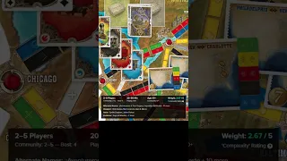Ticket to Ride Legacy: Legends of the West - Board Game quick Review #boardgaming #boardgame