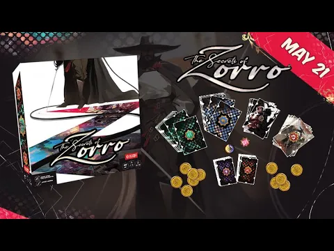The Secrets Of Zorro® - Official Kickstarter video - Cooperative Board Game