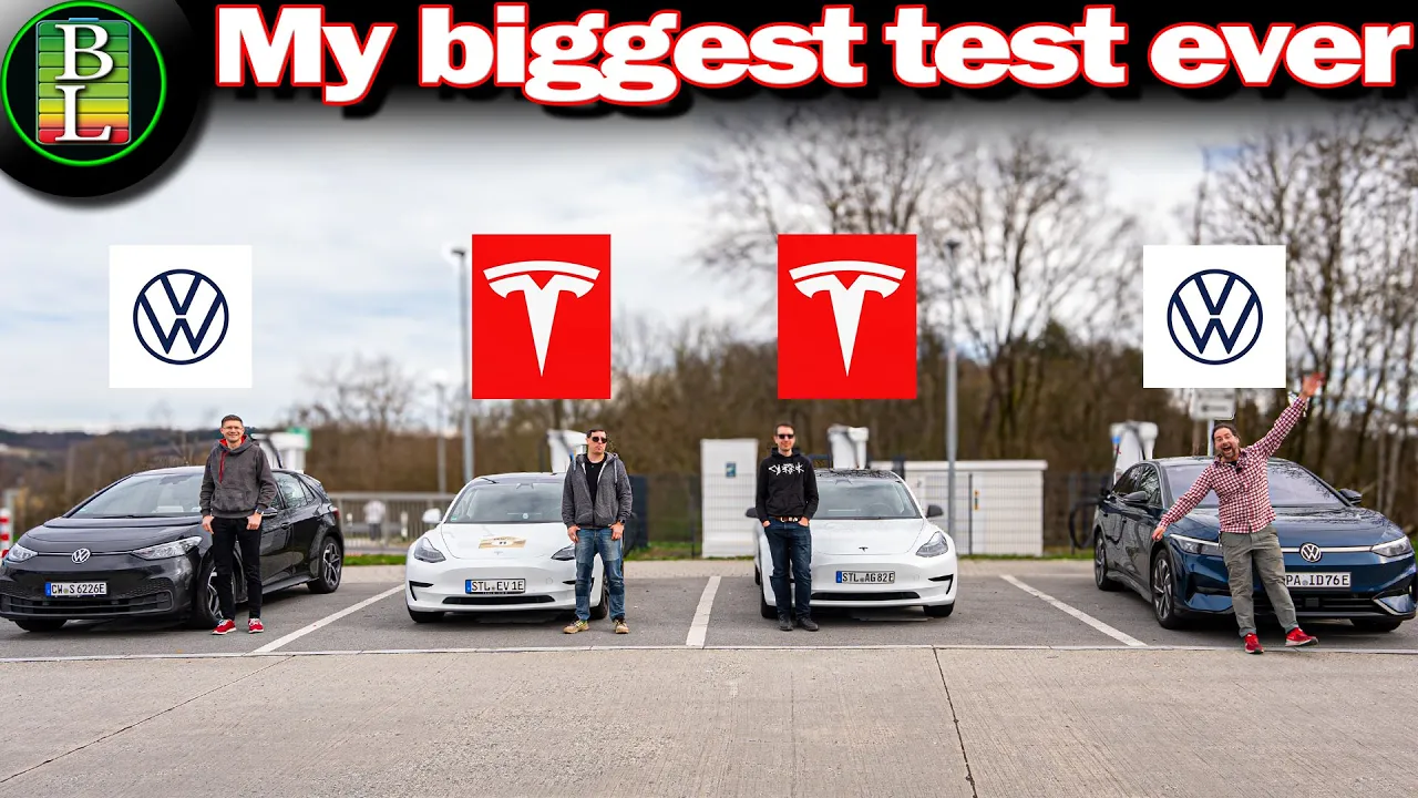 VW Id.7 vs Id.3 Pro S vs Tesla Model 3 SR Plus LFP