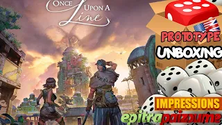 Once Upon A Line - Prototype Unboxing & Impressions (EN) by Epitrapaizoume