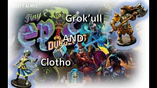 Tiny Epic Dungeon Playthrough - Grok'ull and Clotho - Base Game with Potions and Perils