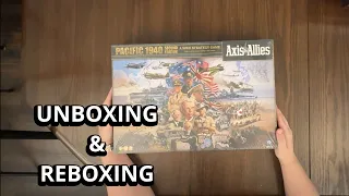 Axis and Allies: Pacific 1940 - Board Game Unboxing & Reboxing - What's in the Box?