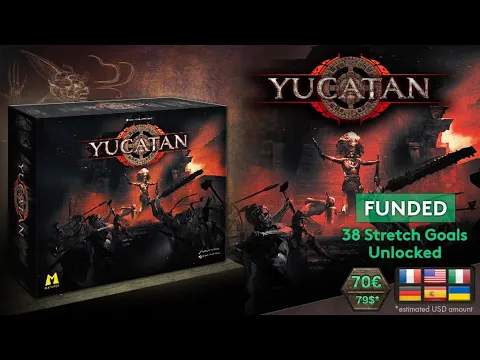 Yucatan by Matagot Aztec Board Game with miniatures All In Unboxing