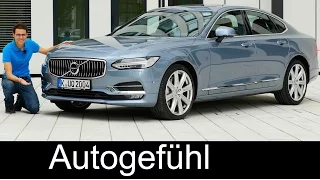 Volvo S90 V90 FULL REVIEW test driven T6 Inscription R-Design sedan/estate all-new neu