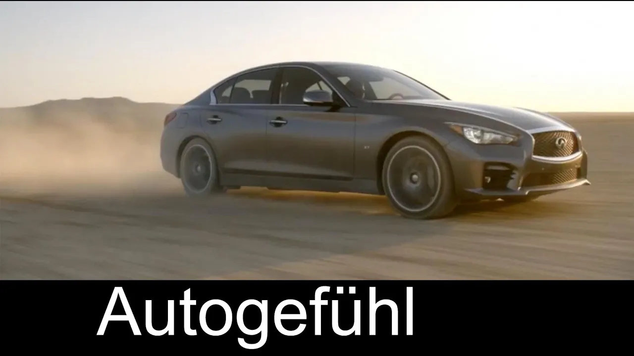 Infiniti Q50 interviews 2.0 turbo, multimedia system review and steer-by-wire assistant explanation