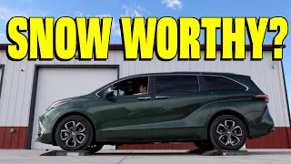 Is the All-Hybrid, All-Wheel Drive Toyota Sienna a CAPABLE Winter Family Hauler? | TFL Slip Test