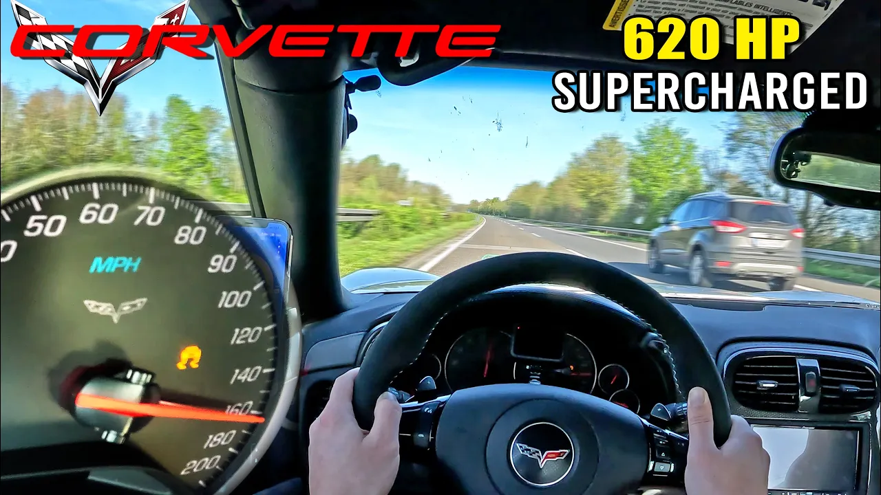 AMERICAN MUSCLE 🇺🇸 on 🇩🇪 GERMAN AUTOBAHN // 620HP CORVETTE C6