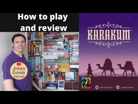 Karakum how to setup play and review board game CastleCon AmassGames 4K #games #boardgame #gametok