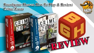 Boardgame Heaven How To Play & Review 157: Crime Zoom (Lucky Duck)