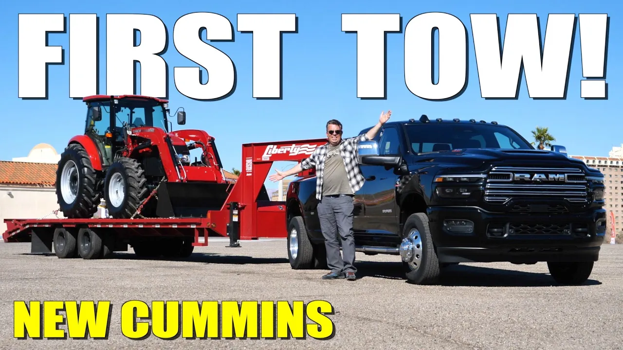 I Tow 19,000 Pounds with the New 2025 Ram 3500 HD Cummins Dually Up the Infamous Davis Dam Grade!