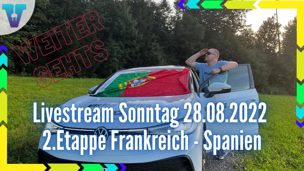 2‘500 km nach Portugal mit dem VW ID5 - live aus Frankreich!