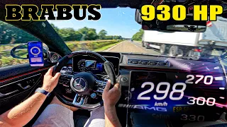 930HP S63 AMG by BRABUS is like a PRIVATE JET on the AUTOBAHN!
