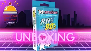 Telestrations 80s & 90s Expansion Pack Unboxing, New cards for the Telestrations party game