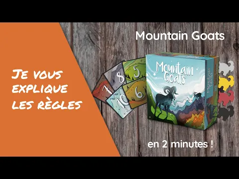 Je vous explique les règles du jeu MOUNTAIN GOATS en moins de 2 minutes!