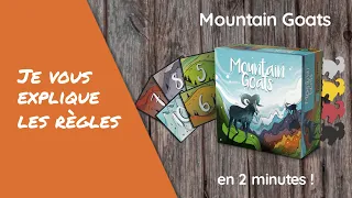 Je vous explique les règles du jeu MOUNTAIN GOATS en moins de 2 minutes!