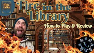 FIre in the Library 2nd Edition | Board game How to Play | Review