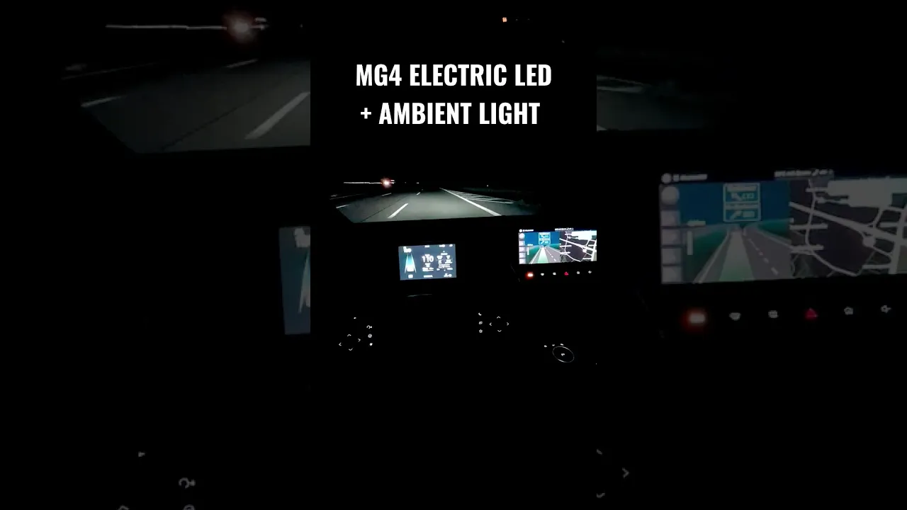 MG4 Electric LED lights at Night #shorts #shortvideo #electriccar #elektroauto