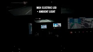 MG4 Electric LED lights at Night #shorts #shortvideo #electriccar #elektroauto