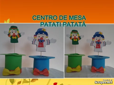 COMO FAZER CENTRO DE MESA PATATI PATATÁ EM EVA