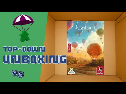 Havalandi Board Game Unboxing & Building a Cardboard Hot Air Balloon