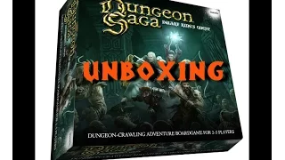 Unboxing juego de mesa Dungeon Saga Español