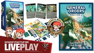 GENERAL ORDERS: WORLD WAR II || OSPREY GAMES || BOARD GAME LIVE PLAY