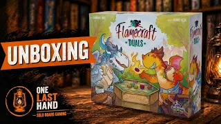 Flamecraft Duels — Unboxing | Cozy 2-Player Dragon Puzzle