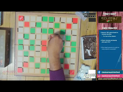 Playing Squarin' Off - Board Game - Full Match - March 14, 2025 #boardgame #playthrough