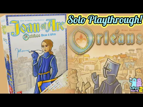 Solo Playthrough of Joan of Arc: Orléans Draw and Write - @capstonegames #BoardGames Love 2 Hate