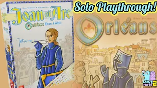 Solo Playthrough of Joan of Arc: Orléans Draw and Write - @capstonegames #BoardGames Love 2 Hate