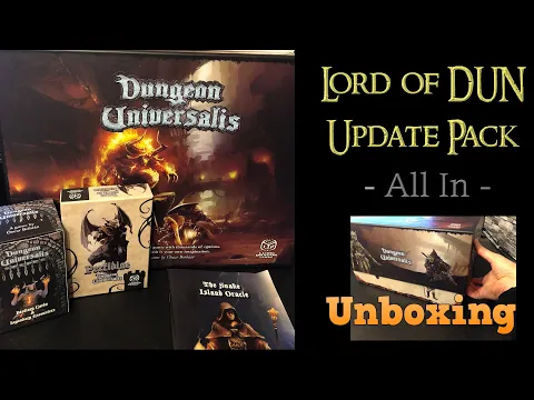 Unboxing Dungeon Universalis Reprint - All-In - Lord of DUN Pledge / Update Pack