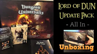 Unboxing Dungeon Universalis Reprint - All-In - Lord of DUN Pledge / Update Pack