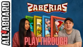ZABERIAS | Board Game | 2 Player Playthrough | How to Play and Full Playthrough