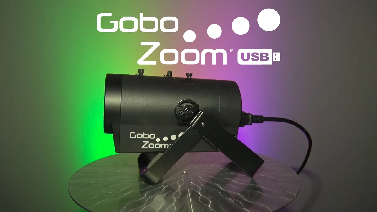 Product video thumbnail for Chauvet Gobo Zoom USB Gobo Projector with USB DMX