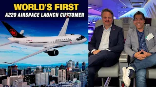 Air Canada's Big First! Airbus A220 Airspace Experience at AIX 2025
