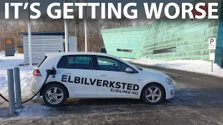 VW e-Golf 24 kWh degradation test in winter