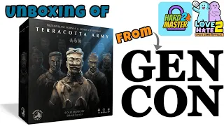 Unboxing of Terracotta Army from GenCon 2022 | Board & Dice