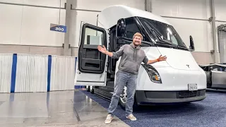 Tesla Semi! My First Look & Ride In This Awesome Electric Truck