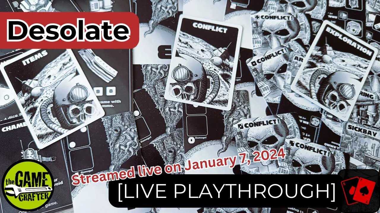 Playthrough (Live) | Desolate (The Game Crafter)