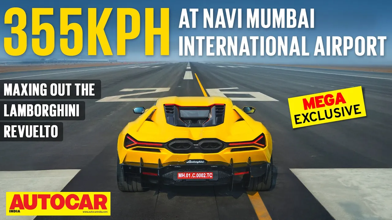 Test flight! Lambo Revuelto at state-of-the-art Navi Mumbai International Airport | Autocar India