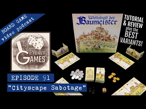 WETTSTREIT DER BAUMEISTER Board Game Review, How To Play Tutorial w/Variants, Auction Hidden Gem E91