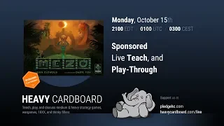 A 4-Player Game of Mezo with Travis Chance and the Heavy Cardboard Team